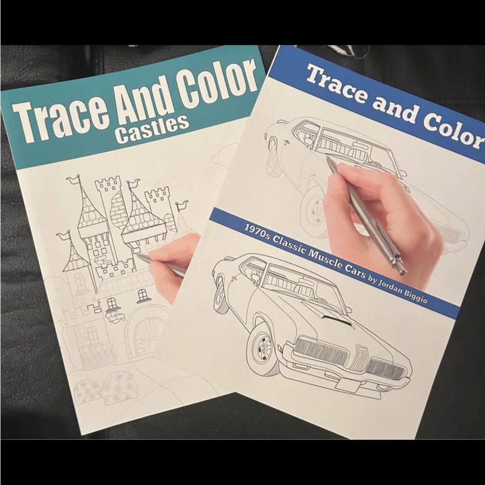 2 Trace and Color Activity Books
